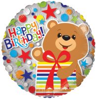 18" Bear with Presents Balloon