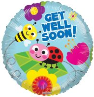 18" Get Well Bugs Balloon