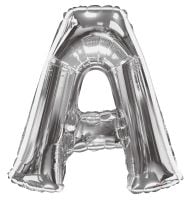 34" Silver Letter A Balloon