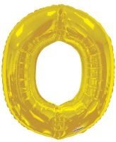 34" Gold Letter O Balloon
