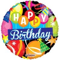 09" Birthday Motifs Balloon