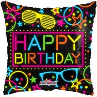 18" Birthday Party Neon Balloon