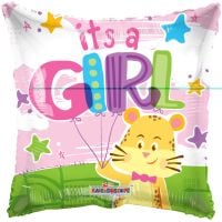 18" It's A Girl Cheetah Balloon