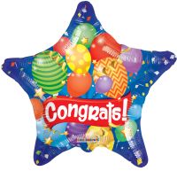 09" Congrats Festive Balloon