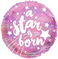 18" A Star is Born Pink Balloon