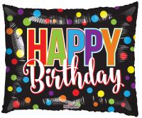 36" Birthday Dots Shape Balloon