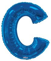 34" Royal Blue Letter C Balloon