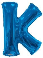 34" Royal Blue Letter K Balloon