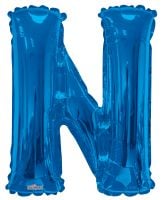 34" Royal Blue Letter N Balloon