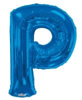 34" Royal Blue Letter P Balloon