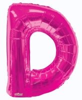 34" Pink Letter D Balloon