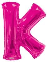 34" Pink Letter K Balloon