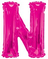 34" Pink Letter N Balloon