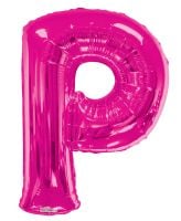 34" Pink Letter P Balloon