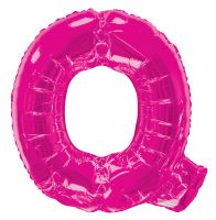 34" Pink Letter Q Balloon