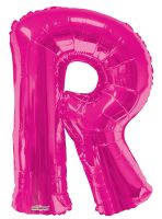 34" Pink Letter R Balloon