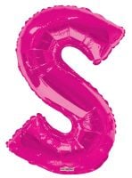 34" Pink Letter S Balloon