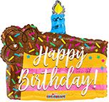 14" Birthday Slice Shape Balloon