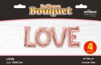 Phrase Kit LOVE Rose Gold Jumbo Balloon