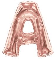 34" Rose Gold Letter A Balloon