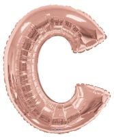 34" Rose Gold Letter C Balloon