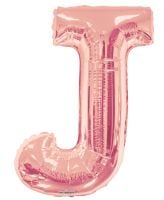 34" Rose Gold Letter J Balloon
