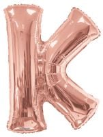 34" Rose Gold Letter K Balloon