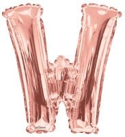 34" Rose Gold Letter W Balloon