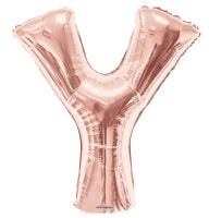 34" Rose Gold Letter Y Balloon