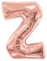 34" Rose Gold Letter Z Balloon