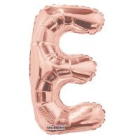 14" Rose Gold Letter E Balloon