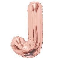 14" Rose Gold Letter J Balloon