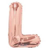 14" Rose Gold Letter L Balloon