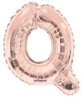14" Rose Gold Letter Q Balloon
