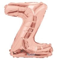 14" Rose Gold Letter Z Balloon