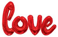 Script Phrase Love Red Jumbo (Helium Quality) Balloon