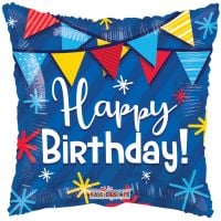 18" Birthday Pennants Balloon