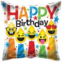 18" Birthday Smiling Candles Balloon
