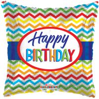18" Chevron Birthday Balloon