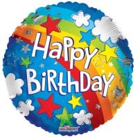 18" Birthday Rainbow Balloon
