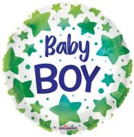 18" Baby Boy Stars Balloon