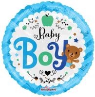 18" Baby Boy Bear Balloon