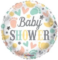 18" Baby Shower Elements Balloon