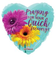 18" Get Well Gerberas Balloon