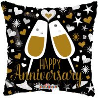 18" Anniversary Glasses Balloon