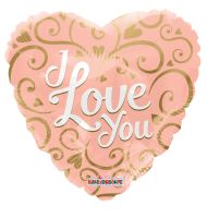 18" Love You Rose Gold Balloon