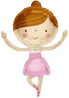 36" Ballerina Shape Balloon