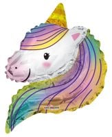 12" Unicorn Rainbow Shape Balloon