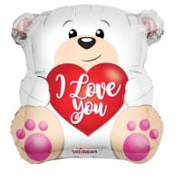 18" Love Polar Bear Shape Balloon