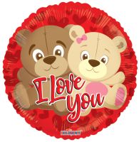 09" Love You Couple Of Bears Balloon